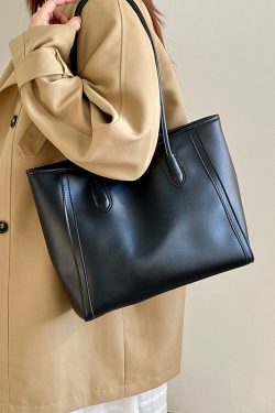 Women's Large Capacity Korean Style Shoulder Tote Bag - Versatile Commuter Design for Spring Summer 2025