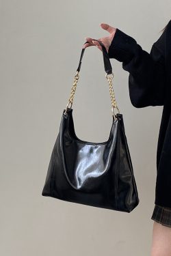 Women's Large Capacity Tote Bag - Niche Design Underarm Shoulder Crossbody Bag with Chain - Perfect for Commuting