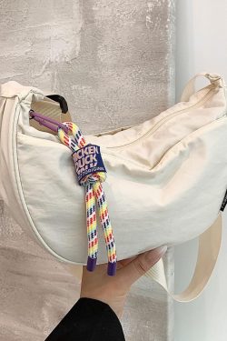 Women's Nylon Dumpling Bag - 2025 Summer Korean Style Trendy Shoulder Bag, High-End Minimalist Crossbody Design