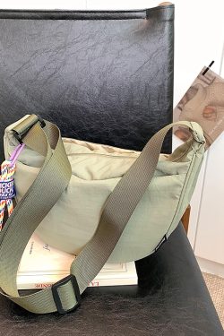 Women's Nylon Dumpling Bag - 2025 Summer Korean Style Trendy Shoulder Bag, High-End Minimalist Crossbody Design