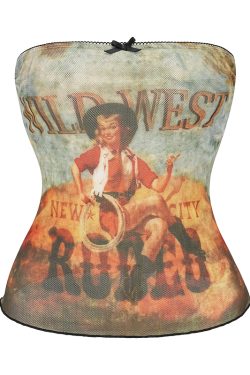 Women's Off-Shoulder Strapless Top - European and American Style Short Printed Wrap Vest for Hot Girl Look