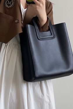 Women's Retro Handheld Tote Bag - Spring Summer 2025, Large Capacity Crossbody Bag for 90s and Y2K Style