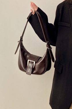 Women's Retro Korean Style Underarm Horn Bag - Spring Summer Crossbody Small Shoulder Bag for 2025