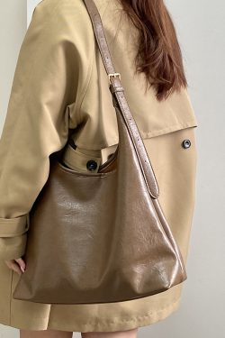 Women's Retro Large Capacity Tote Bag - Spring Summer 2025 Niche Design Crossbody Shoulder Bag for Commuting