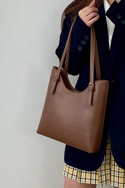 Women's Retro Large Capacity Tote Bag - Spring/Summer Commuting Shoulder Handbag - 2025 Niche Design