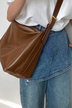 Women's Retro Large Tote Bag - Spring Summer 2025 Crossbody Shoulder Bag with Niche Design