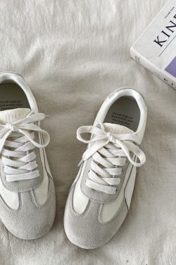 Women's Retro Lightweight Flat Casual De Xun Shoes - 2025 Spring Soft-Bottom Sports Little White Sneakers