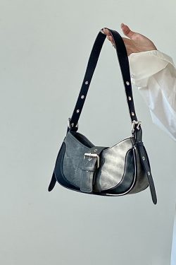 Women's Retro Underarm Saddle Bag - Spring Summer 2025 Versatile Handheld Shoulder Bag, Niche Fashion Inspired by 90s and Y2K Styles