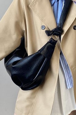 Women's Soft Leather Wrinkled Dumpling Bag - Versatile Lazy Style Shoulder Crossbody Bag for 2025 Fashion