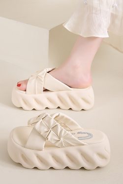 Women's Thick-Soled High-Heeled Sandals - Casual Beach Shoes for Summer 2025, Trendy Summer Footwear