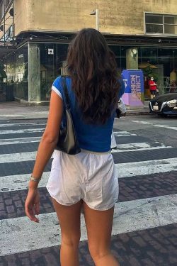 Y2K American Retro Embroidered Football Off-Shoulder Short Sleeve Crop Top for Women, Slim Fit Cropped Shirt Trend