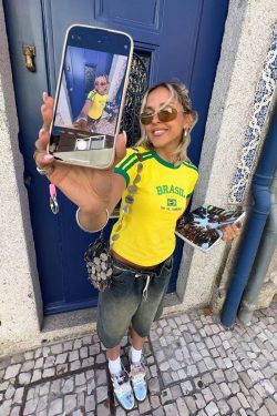 Y2K American Retro Football Sports Short Sleeve Crop Top for Women - Summer Slim Fit Shoulder-Baring Shirt