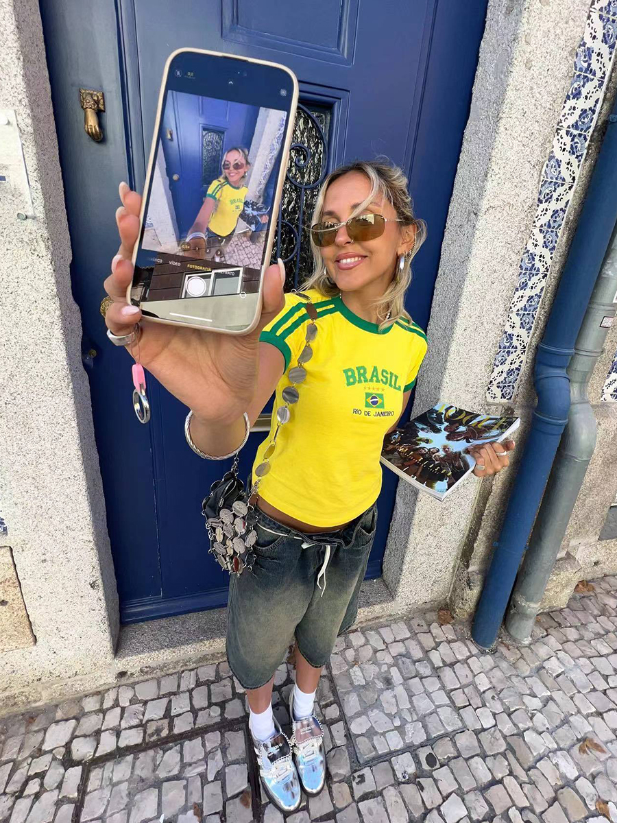 Y2K American Retro Football Sports Short Sleeve Crop Top for Women - Summer Slim Fit Shoulder-Baring Shirt Y2K American Retro Football Sports Short Sleeve Crop Top for Women - Summer Slim Fit Shoulder-Baring Shirt