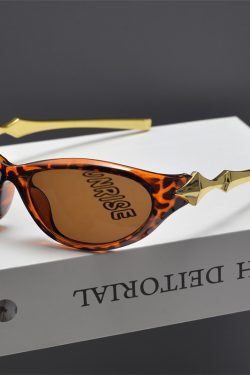 Y2K Futuristic Star-Decorated Sunglasses for Men and Women, Trendy Retro Punk Hip-Hop Cycling Eyewear