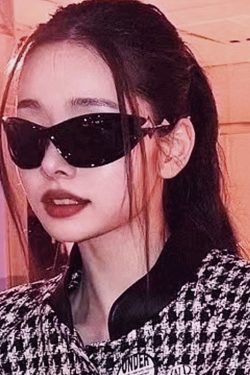 Y2K Futuristic Star-Decorated Sunglasses for Men and Women, Trendy Retro Punk Hip-Hop Cycling Eyewear