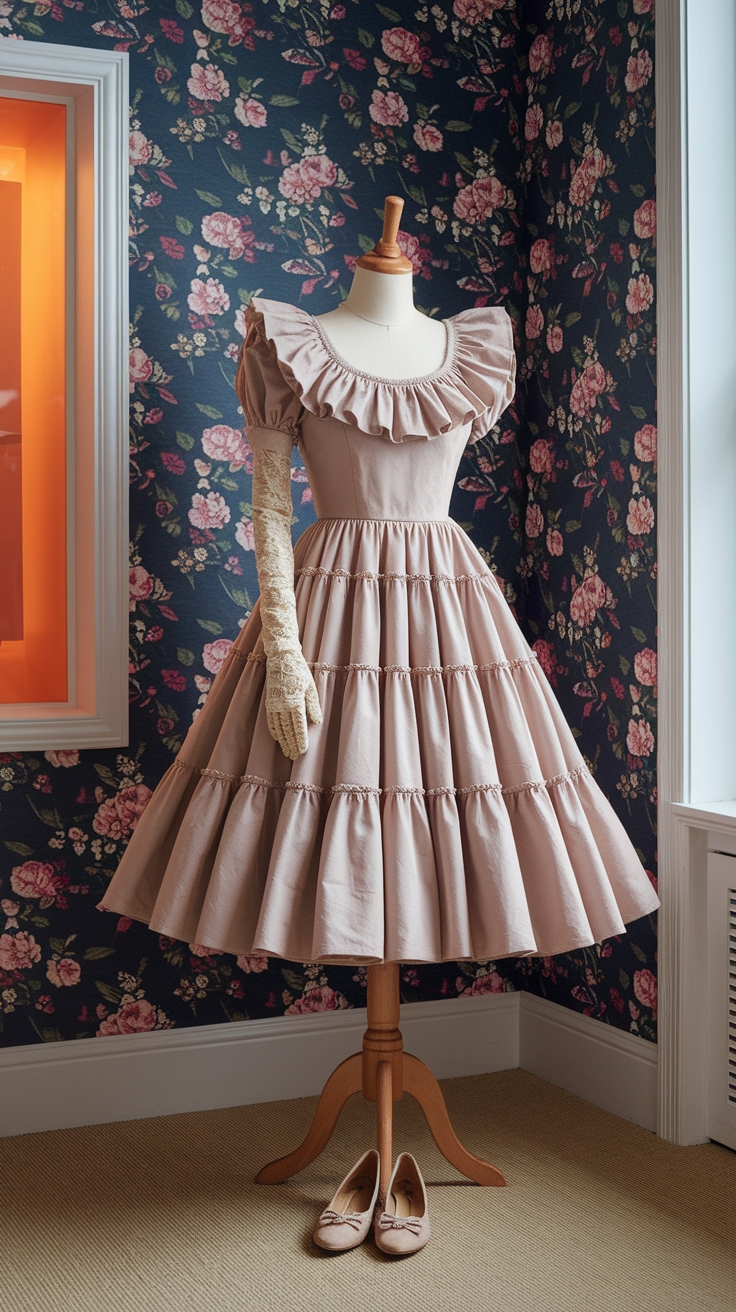 Aesthetic Dresses Retro Vintage: Timeless Trends outfit idea