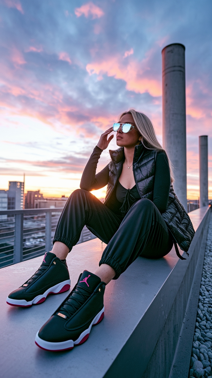 Air Jordan 13 Retro Women Outfit: Sporty Chic Style outfit idea