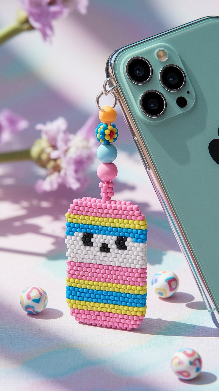 Cute Beaded Phone Charm Trends for 2023 outfit idea