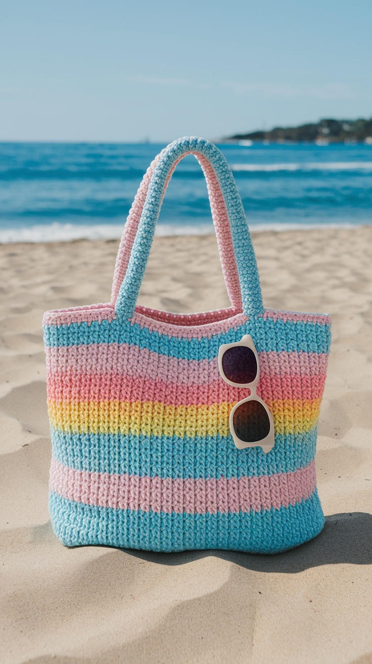 Stylish Cute Crochet Tote Bag Patterns to Try outfit idea