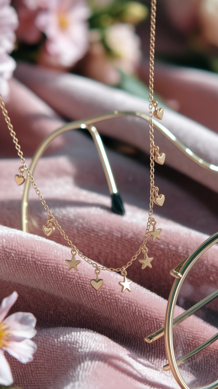 Elegant Dainty Charm Necklace Styles to Adore outfit idea