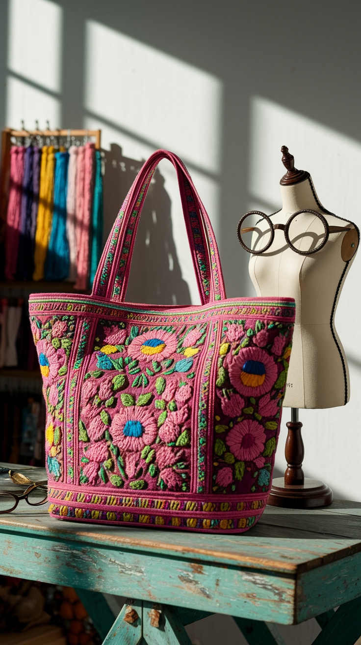 Embroidery Tote Bag Design Ideas for Everyone outfit idea