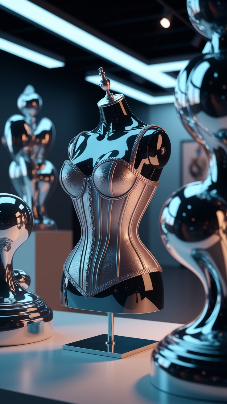 Metallic Corset: The Strapless Trend You Need outfit idea