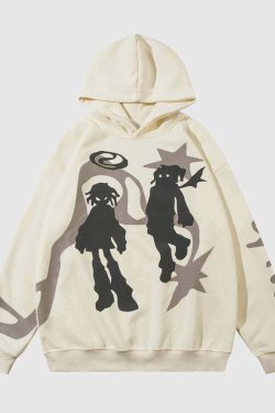 Style Core Aesthetics, New Style Trends Abstract Shadow Graphic Hoodie