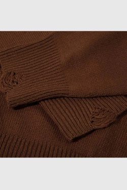 Style Core Aesthetics, New Style Trends Abstract Striped Knit Sweater