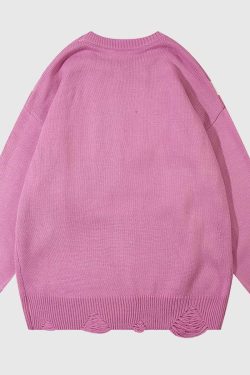 Style Core Aesthetics, New Style Trends Abstract Striped Knit Sweater