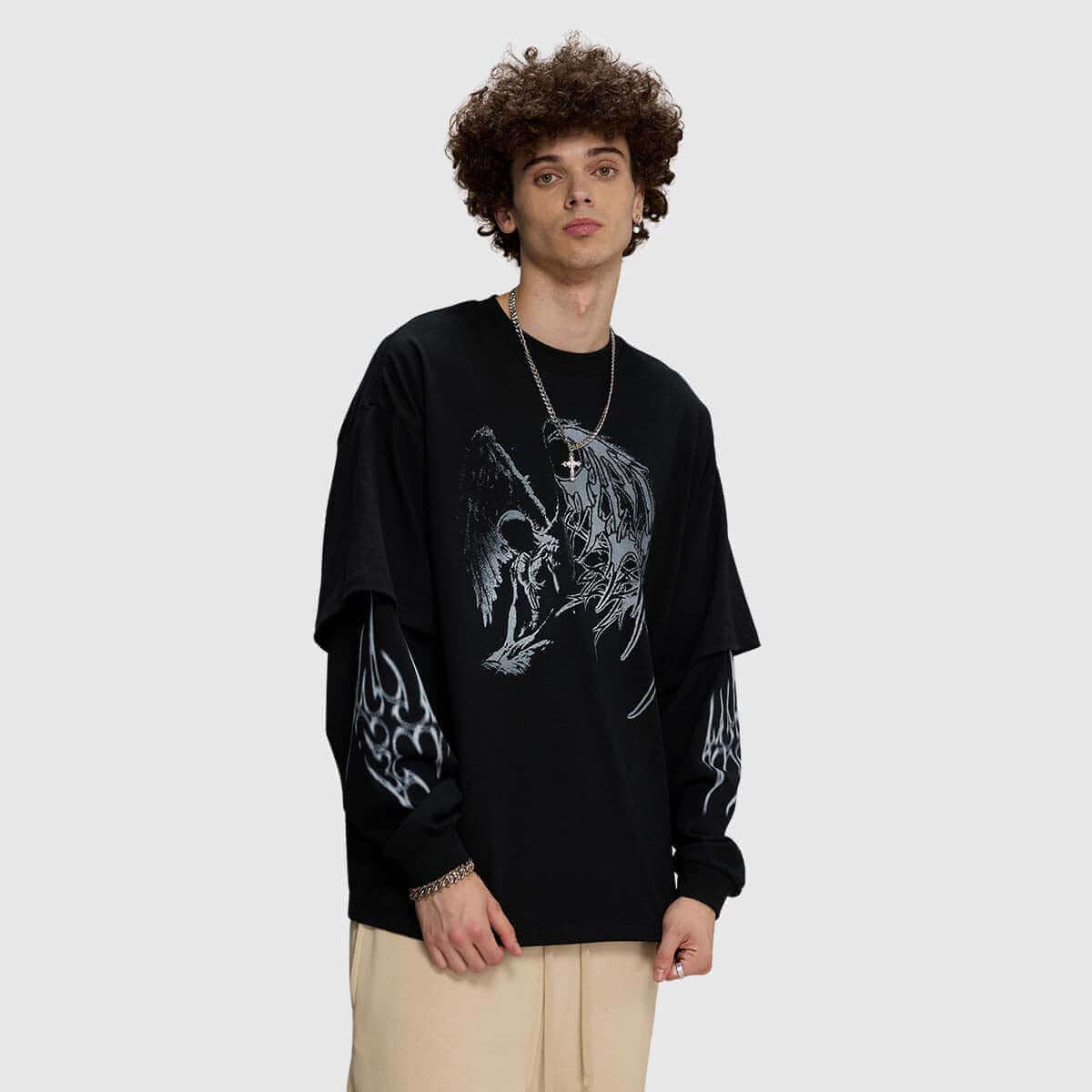 Style Core Aesthetics, New Style Trends Angel and Thorn Sweatshirt Style Core Aesthetics, New Style Trends Angel and Thorn Sweatshirt