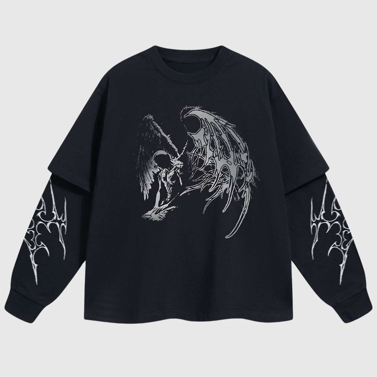 Style Core Aesthetics, New Style Trends Angel and Thorn Sweatshirt Style Core Aesthetics, New Style Trends Angel and Thorn Sweatshirt