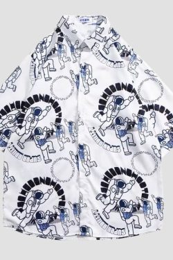 Style Core Aesthetics, New Style Trends Astronaut Print Shirts