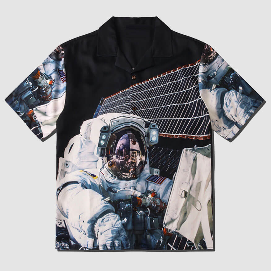 Style Core Aesthetics, New Style Trends Astronaut Print Summer Shirt Style Core Aesthetics, New Style Trends Astronaut Print Summer Shirt