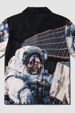 Style Core Aesthetics, New Style Trends Astronaut Print Summer Shirt