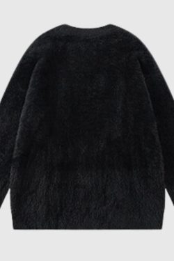 Style Core Aesthetics, New Style Trends Autumn Retro Loose Knit Sweater