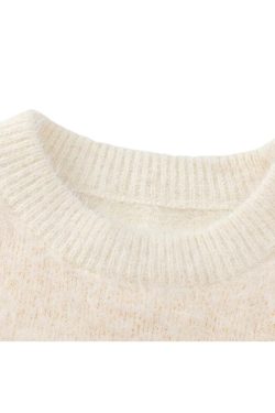 Style Core Aesthetics, New Style Trends Autumn Retro Loose Knit Sweater