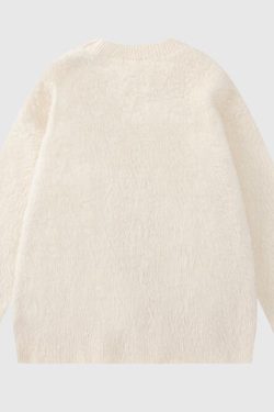 Style Core Aesthetics, New Style Trends Autumn Retro Loose Knit Sweater