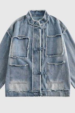 Style Core Aesthetics, New Style Trends Autumn Streetwear Iconic Jeans Jacket