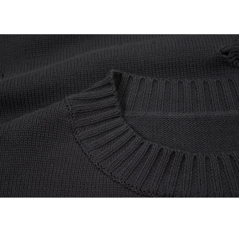 Style Core Aesthetics, New Style Trends Autumn/Winter Streetwear Distressed Knit Sweater Style Core Aesthetics, New Style Trends Autumn/Winter Streetwear Distressed Knit Sweater