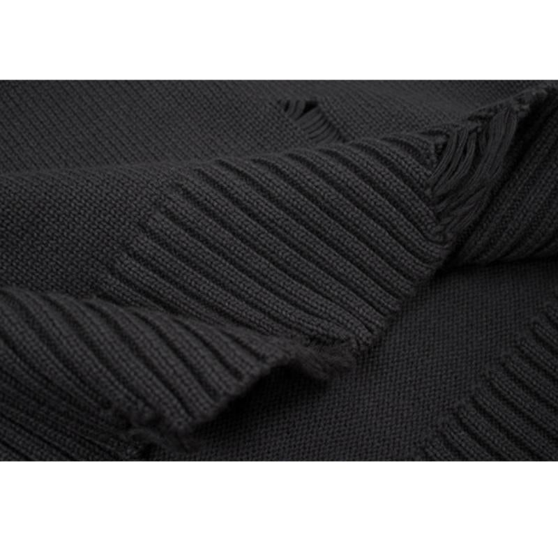 Style Core Aesthetics, New Style Trends Autumn/Winter Streetwear Distressed Knit Sweater Style Core Aesthetics, New Style Trends Autumn/Winter Streetwear Distressed Knit Sweater