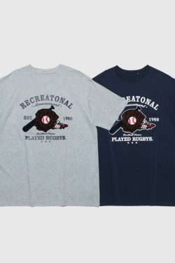 Style Core Aesthetics, New Style Trends Baseball Pattern Towel Embroidered Tee