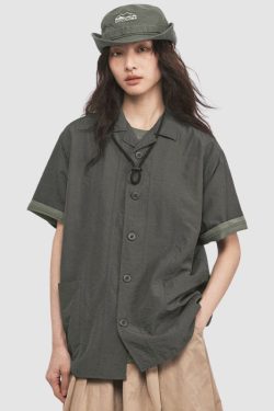 Style Core Aesthetics, New Style Trends Basic Solid Color Shirts