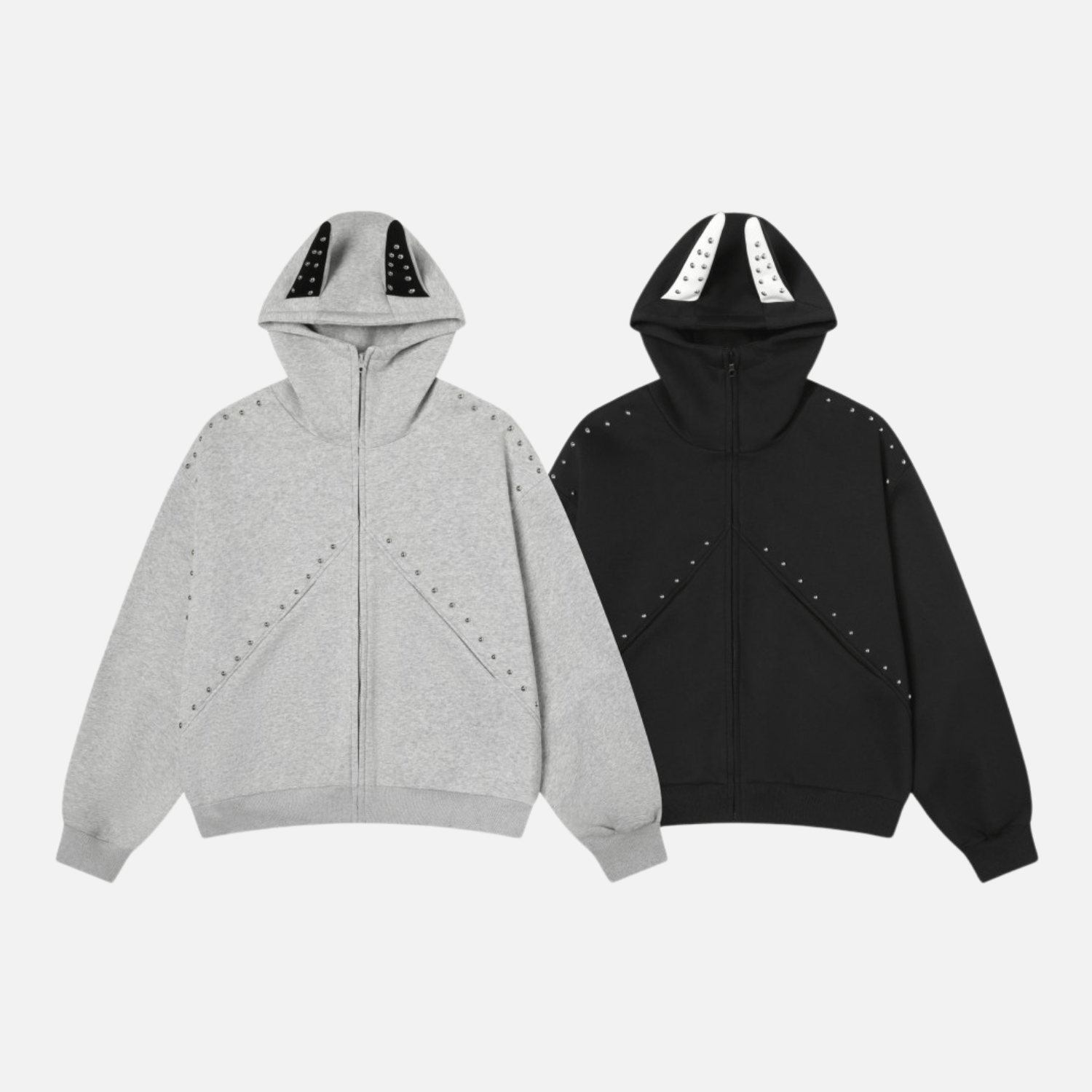 Style Core Aesthetics, New Style Trends Beaded “Cat Ear” Hoodie Style Core Aesthetics, New Style Trends Beaded “Cat Ear” Hoodie