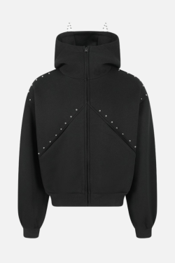 Style Core Aesthetics, New Style Trends Beaded “Cat Ear” Hoodie