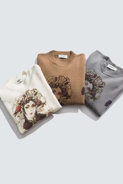 Style Core Aesthetics, New Style Trends Bejing Opera Sweater