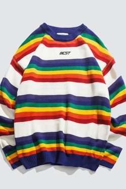 Style Core Aesthetics, New Style Trends Best Rainbow Sweater