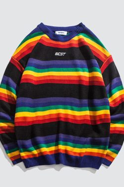 Style Core Aesthetics, New Style Trends Best Rainbow Sweater