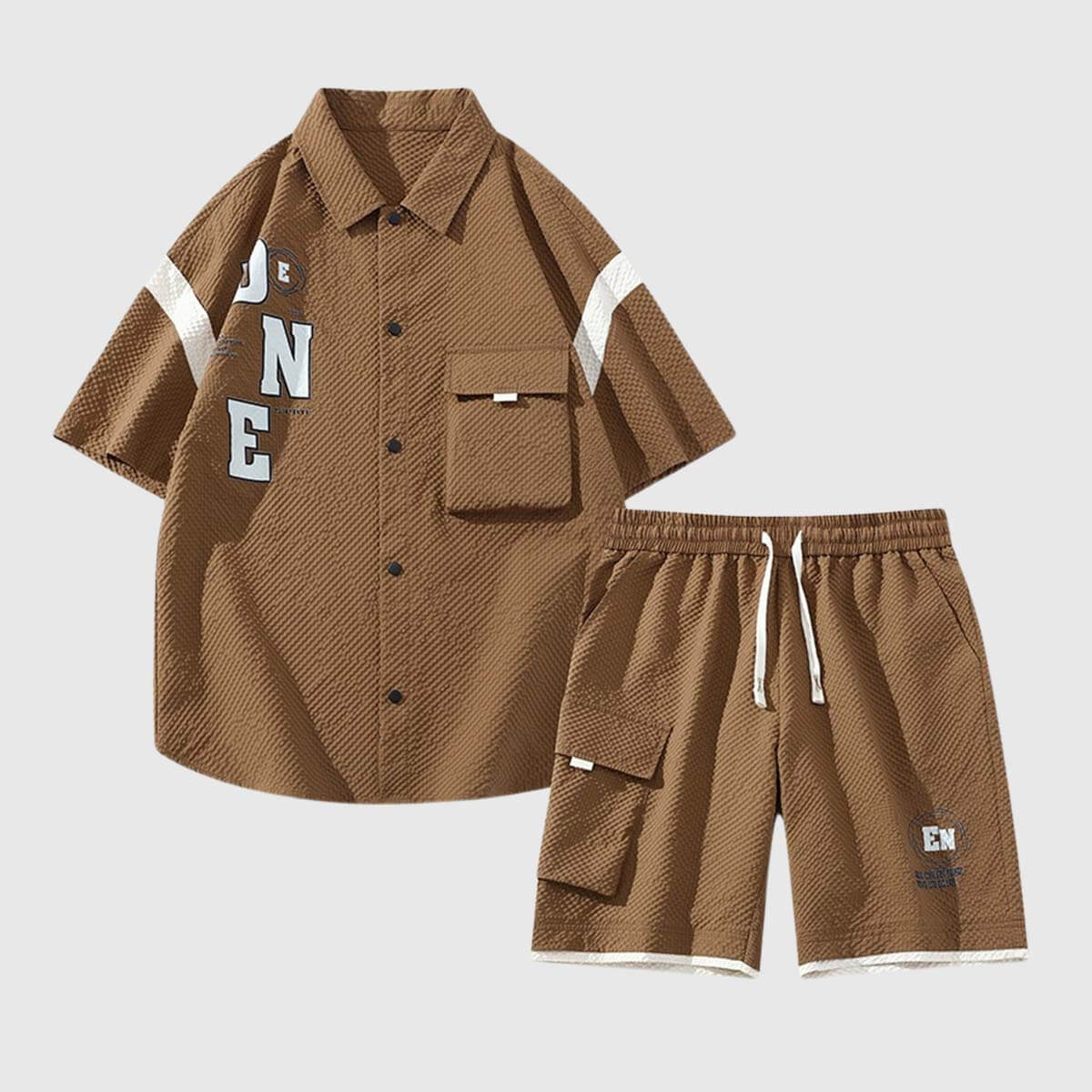 Style Core Aesthetics, New Style Trends Bold Lettered Summer Outfit Set Style Core Aesthetics, New Style Trends Bold Lettered Summer Outfit Set