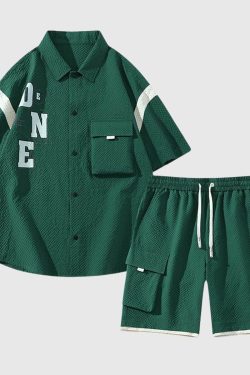 Style Core Aesthetics, New Style Trends Bold Lettered Summer Outfit Set