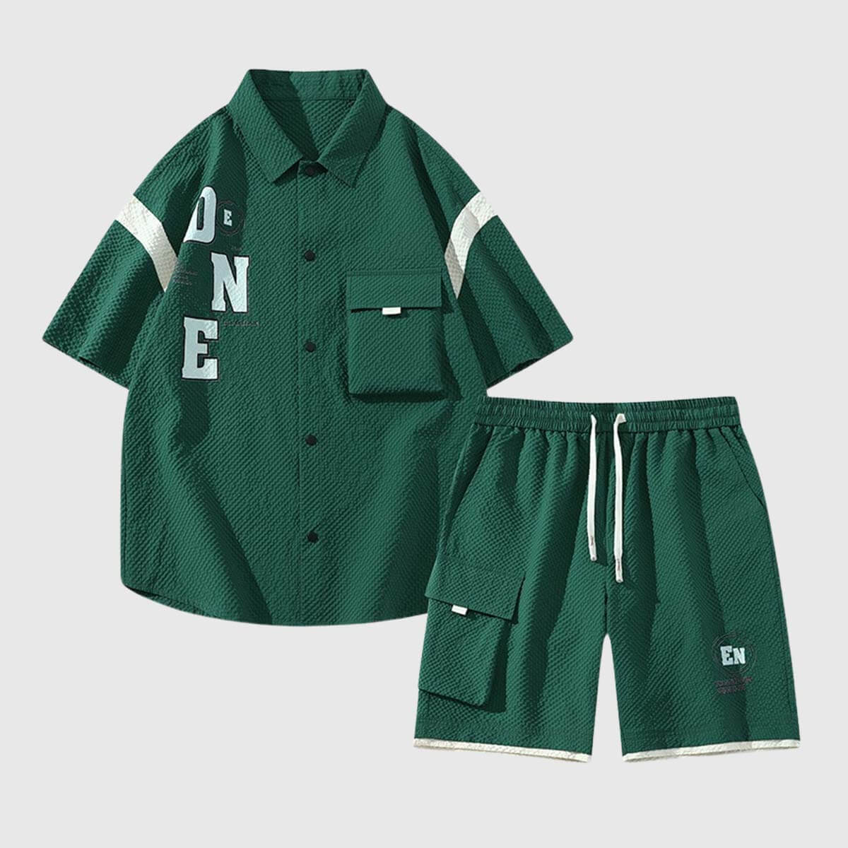 Style Core Aesthetics, New Style Trends Bold Lettered Summer Outfit Set Style Core Aesthetics, New Style Trends Bold Lettered Summer Outfit Set